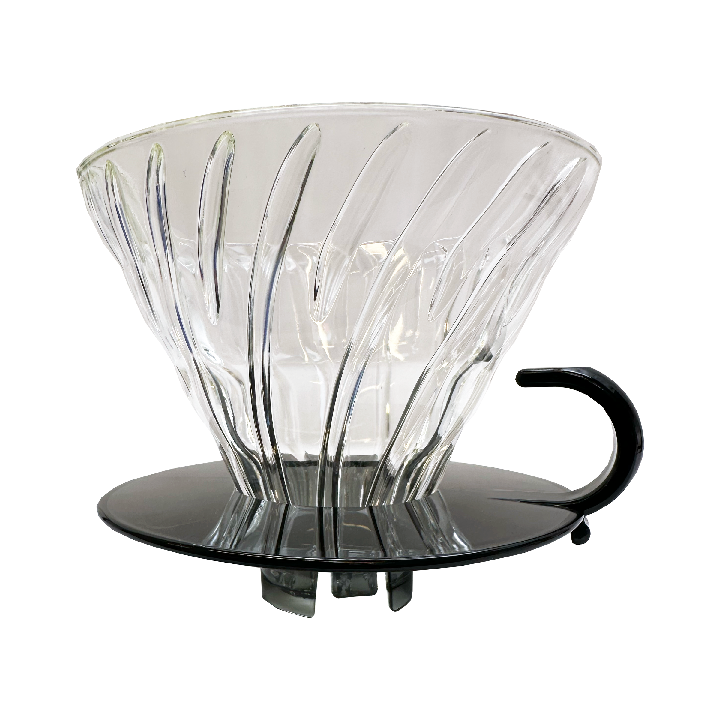 V60 Glass Coffee Dripper 02 with Round Base