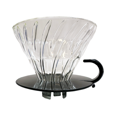 V60 Glass Coffee Dripper 02 with Round Base