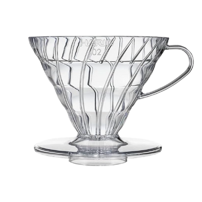 Hario V60 Plastic Coffee Dripper, Size 02, Clear