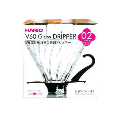 V60 Glass Coffee Dripper 02 with Round Base